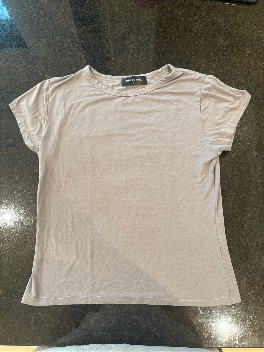 Tan/ Gray White Fox Women’s top in a L